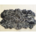 Mongolian lamb fur skin Patched Work